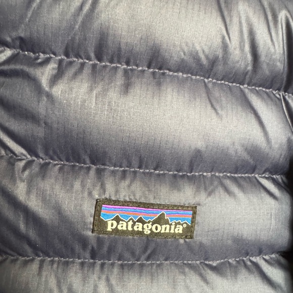 Patagonia Nano Insulated Puffer Jacket Navy Orange Trim Mens size Medium - Picture 5 of 8